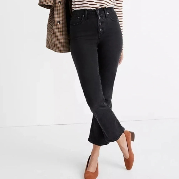 New Petite Madewell Cali Demi Boot Jeans Bellspring Wash - Picture 1 of 10